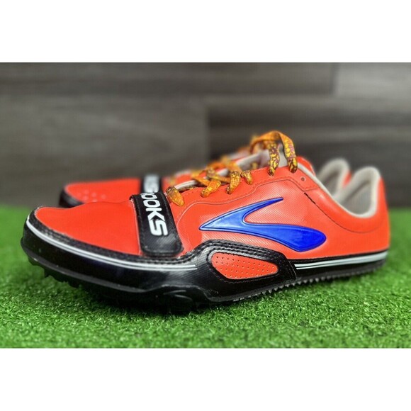 Brooks Women's‎ PR Sprint 11.38 Fiery Coral Spikes Running Shoes. Size 8 - Picture 1 of 7